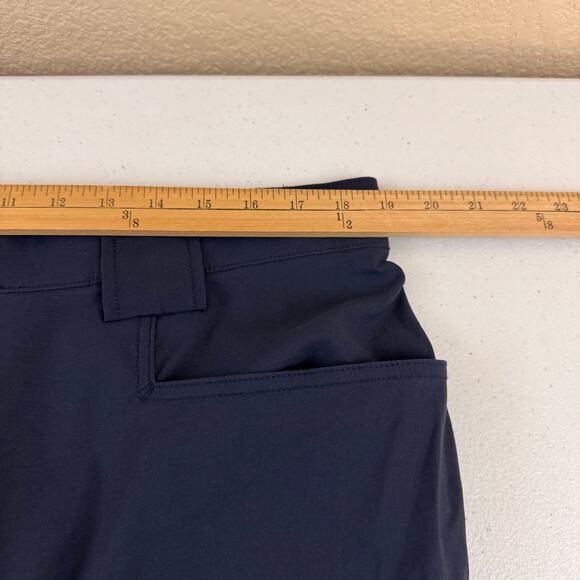 Duluth Trading Pants Mens 38x32 Flex Dry On The Fly Cargo Relaxed Stretch Navy - Picture 8 of 11